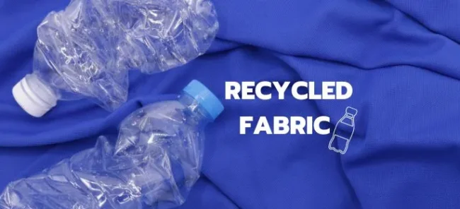 Recycled fabric from PET bottle