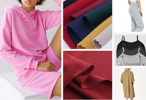 FRENCH TERRY fabric is one of polyester knit fabric