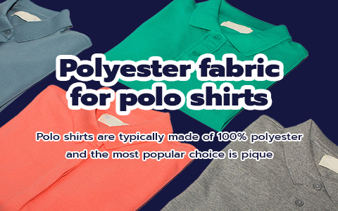 Circular knit pique polyester for making polo shirts