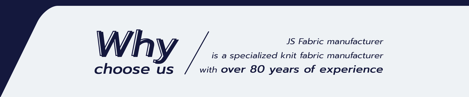 Why you have to choose us to be your business partner in polyester supplier