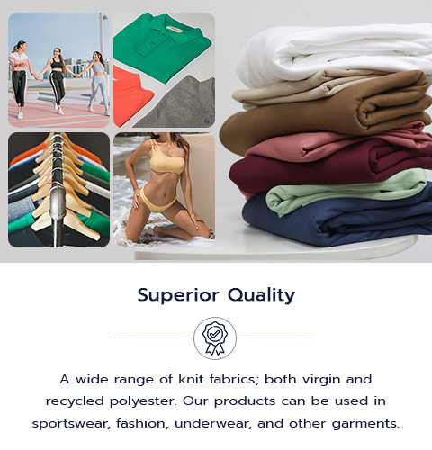 A wide range of polyester fabric