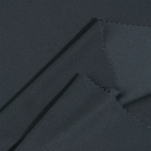 Polyester Pique fabric in black color P368