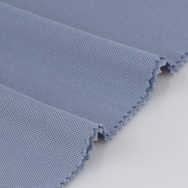Recycled Polyester Pique Fabric in Gray P348G
