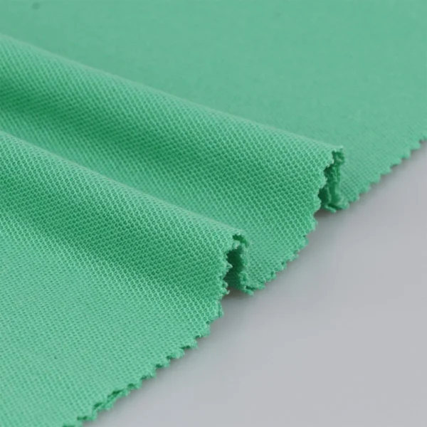 TK Polyester Pique fabric in green P237-PC7322