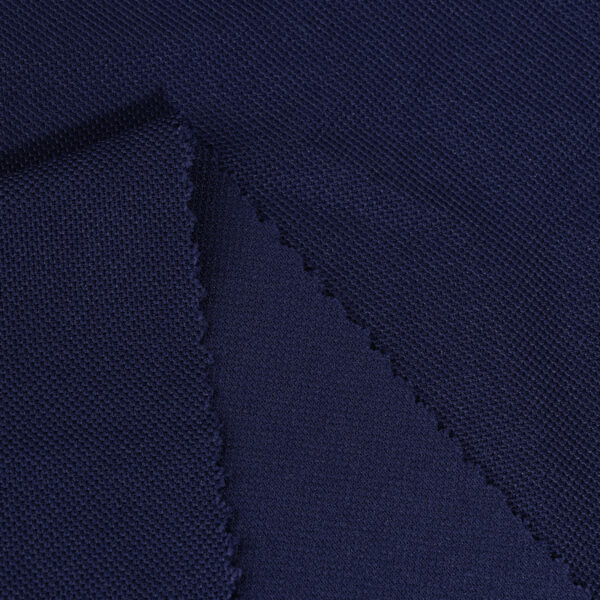 Polyester Pique fabric in black color P301