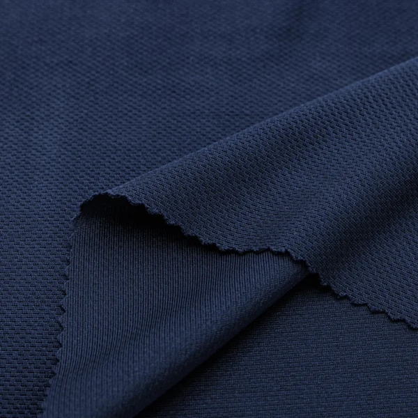 Polyester close hole mesh fabric in navy blue CQ017