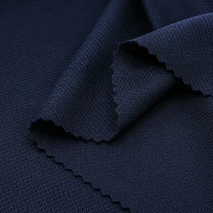Polyester close hole mesh fabric in navy blue CQ017