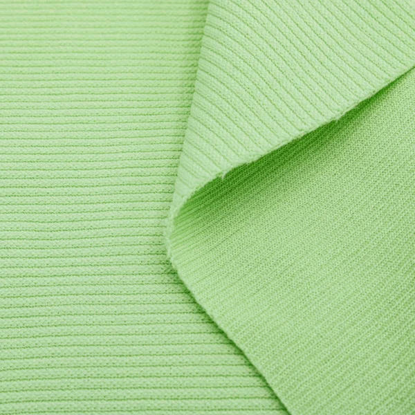 Polyester rib knit fabric in green DV252-CB7426