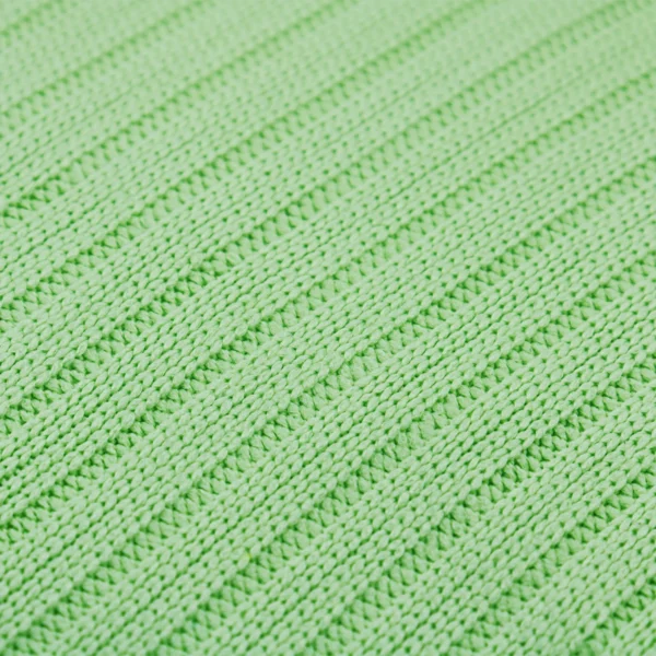 Polyester 4x2 rib knit fabric in green DV442