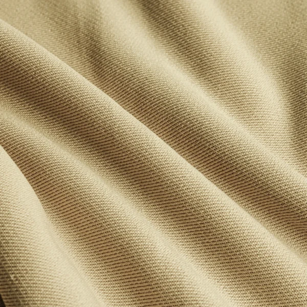 Polyester french terry fabric in beige color FS005