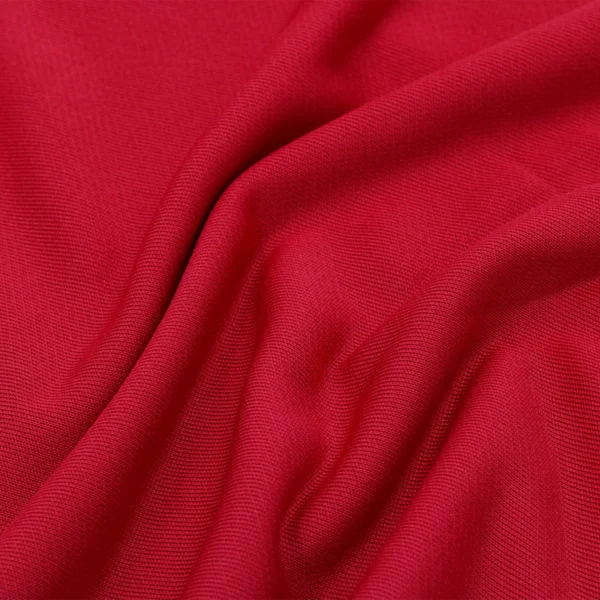 Polyester french terry fabric in red color FS038