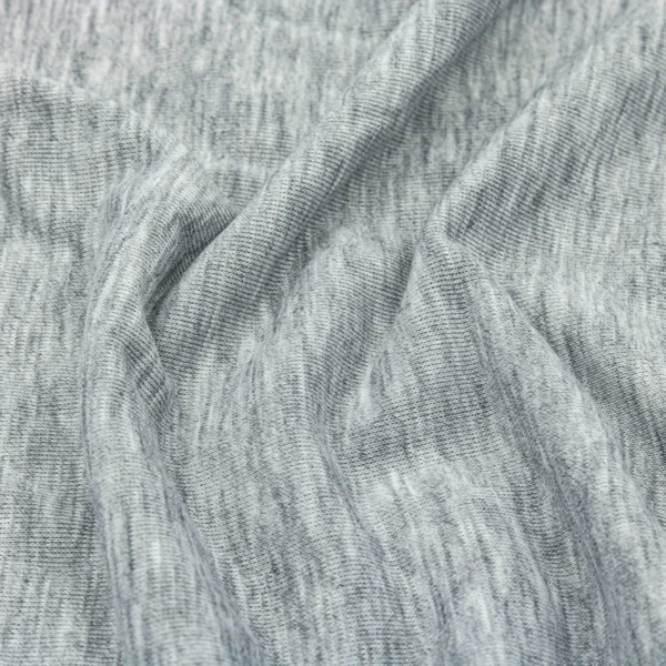 Polyester french terry fabric in melange grey color FT007