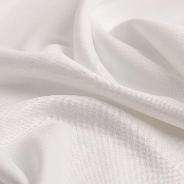 Polyester french terry fabric in white color FT101