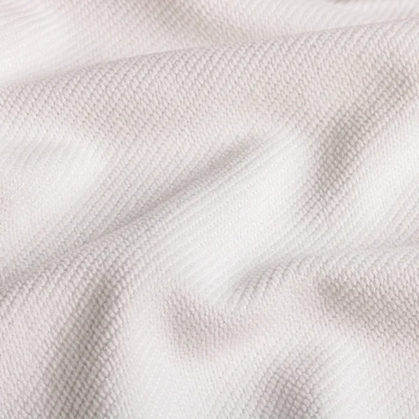 Polyester french terry fabric in white color FT101