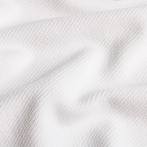 Polyester french terry fabric in white color FT130