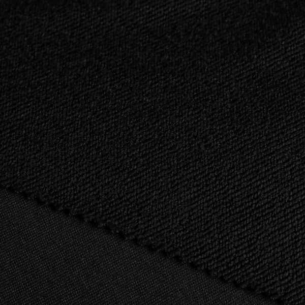 Polyester french terry fabric in black color FT147