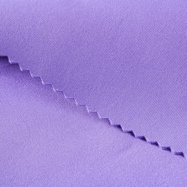 Polyester Double Knit Spandex fabric in pastel purple color GDD370