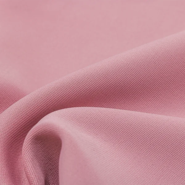 Polyester Double Knit Spandex fabric in nude pink color GDD376