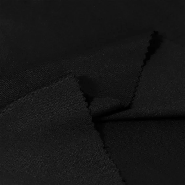 Polyester Interlock-Spandex fabric in black GI420