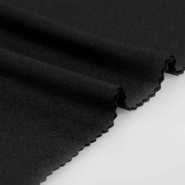 Polyester Spandex fabric in black color GS701