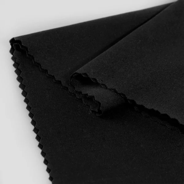 Polyester Spandex fabric in black color GS701
