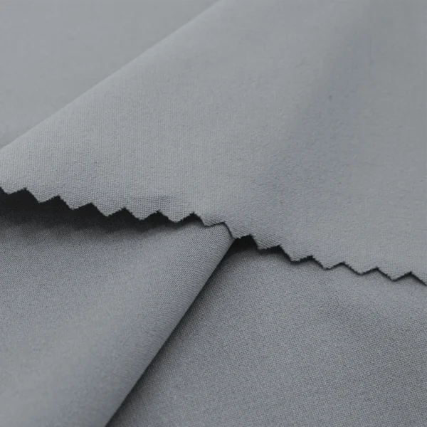 Polyester Spandex fabric in grey color GS851