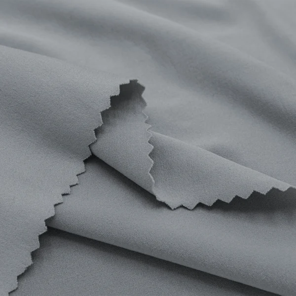 Polyester Spandex fabric in grey color GS851