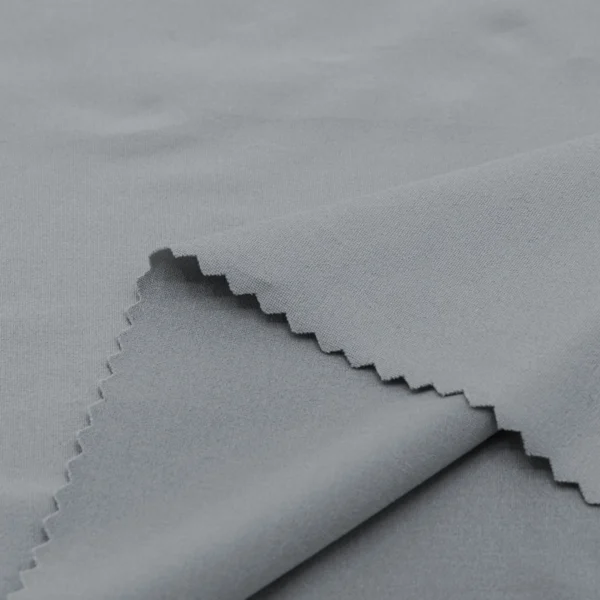 Polyester Spandex fabric in grey color GS851