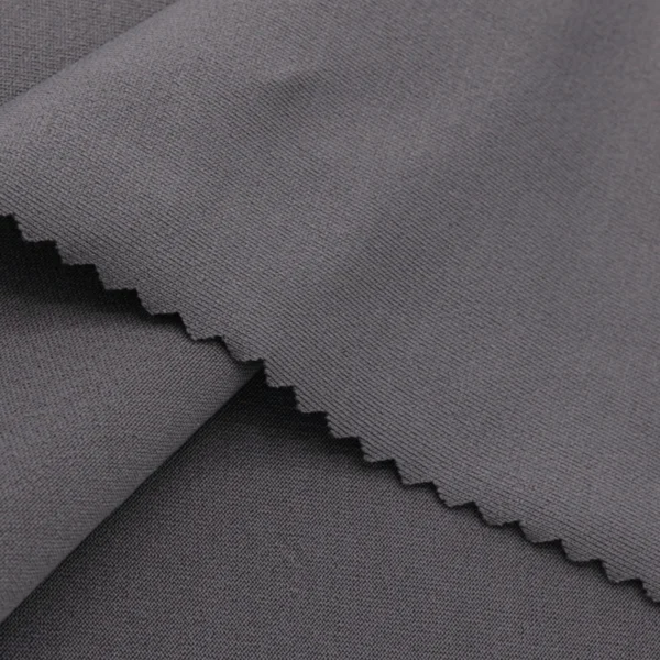 Polyester Spandex fabric in grey color GS864