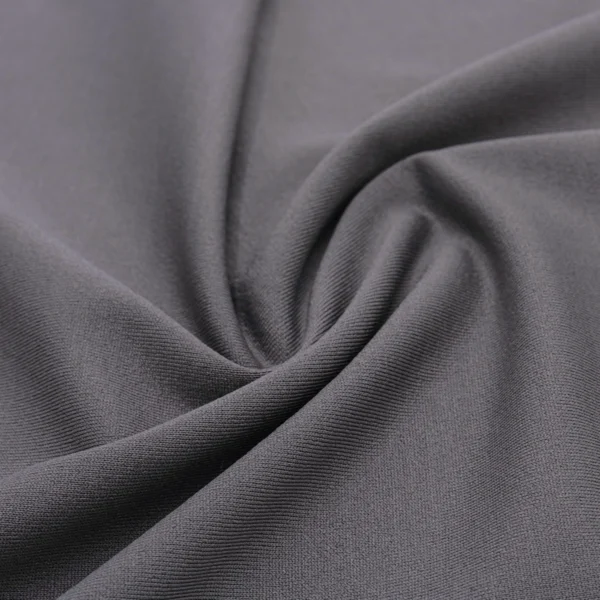 Polyester Spandex fabric in grey color GS864