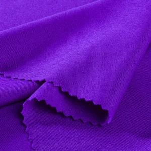 Polyester Interlock fabric in violet I-A7553