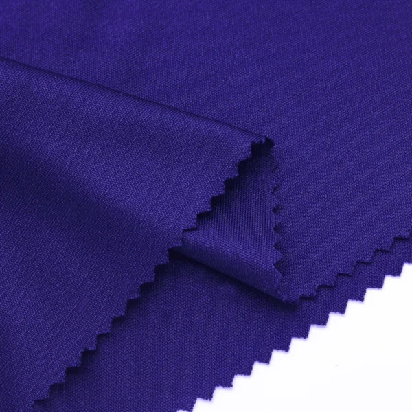 Polyester interlock fabric in violet color I394