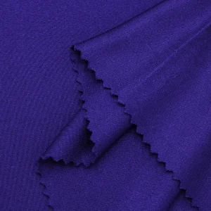 Polyester interlock fabric in violet color I394