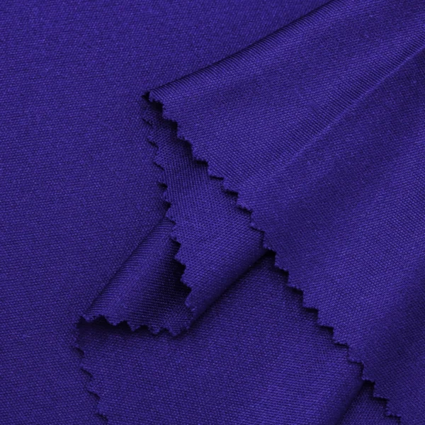 Polyester interlock fabric in violet color I394