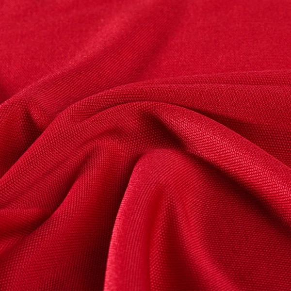 Polyester Interlock fabric in red I476