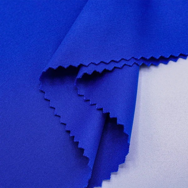 Polyester Interlock fabric in blue I527