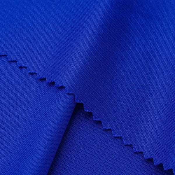 Polyester Interlock fabric in blue I527