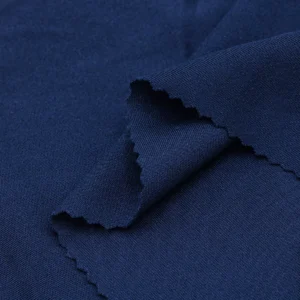 Polyester Interlock fabric in navy blue I6S