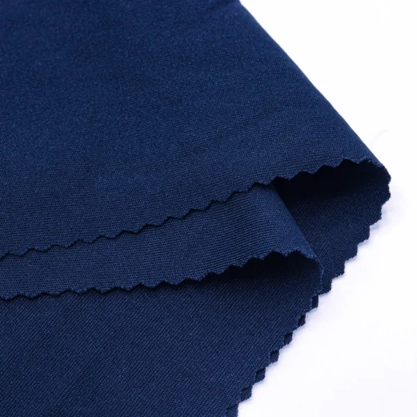 Polyester Interlock fabric in navy blue I6S