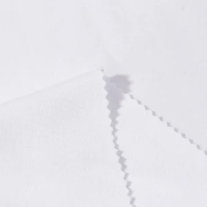 Polyester double knit fabric in white ID-C7226