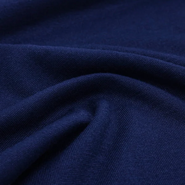 Polyester single jersey fabric in navy blue color KS626