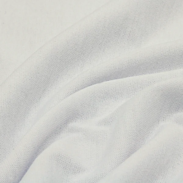 Polyester single jersey fabric in pearl white color KS766