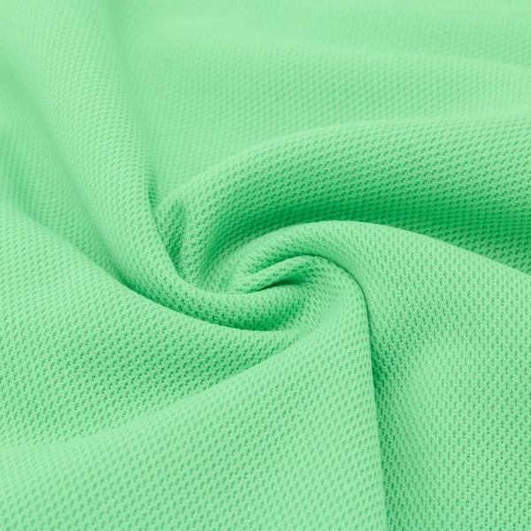 Polyester close hole mesh fabric in light green MD750