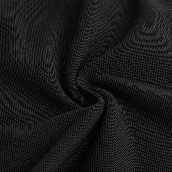 Polyester Pique fabric in black P302
