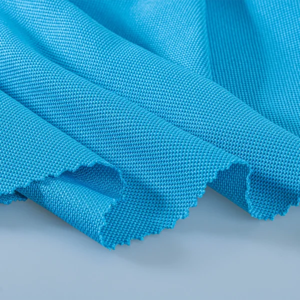 Polyester Pique fabric in Blue P304