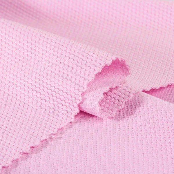 Polyester popcorn mesh fabric in pink QDJ449