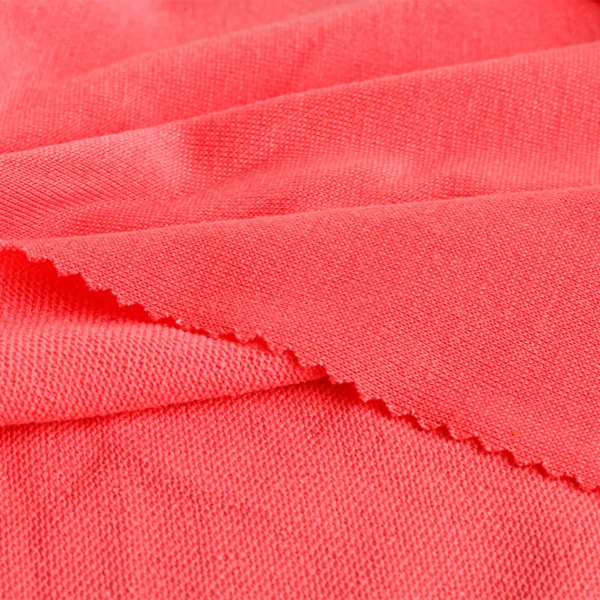 Polyester french terry fabric in punch pink color QFS003