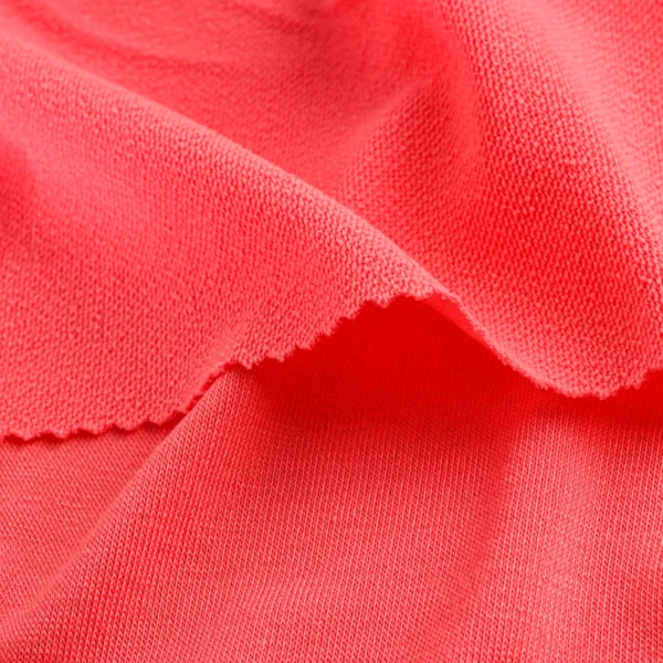 Polyester french terry fabric in punch pink color QFS003