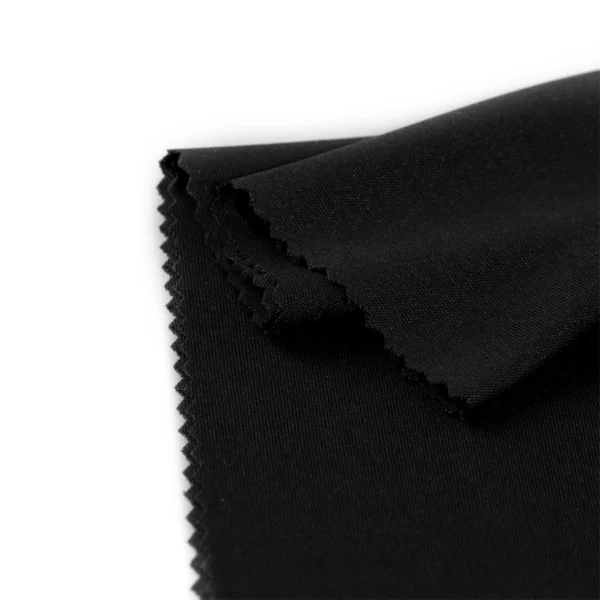 Polyester interlock fabric in black color QI-9B8240