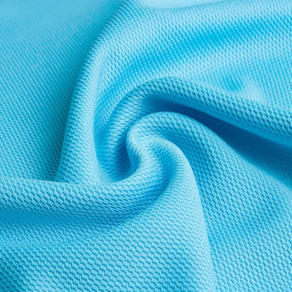 Polyester close hole mesh fabric in blue QMD869